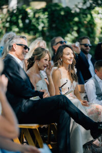guests reaction at Rus Farm Healdsburg wedding