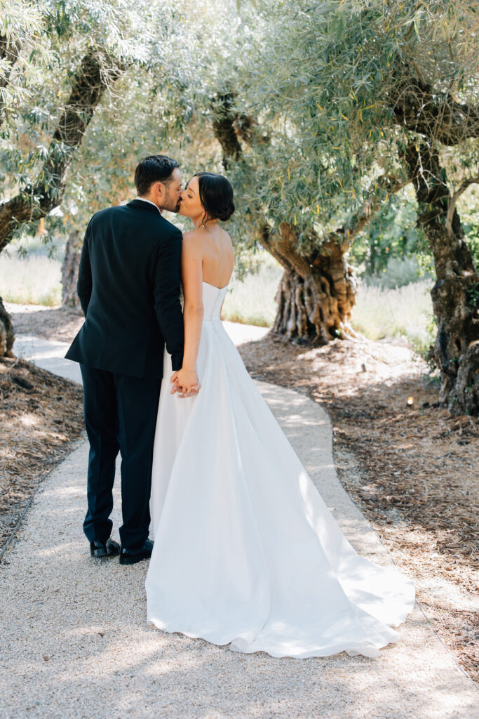 Couples portraits at Rus Farm Healdsburg wedding
