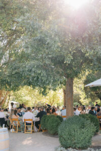 reception at Rus farm Healdsburg wedding