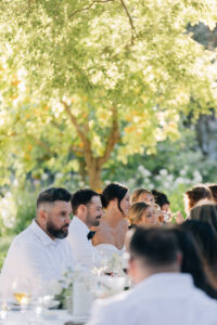 reception at Rus farm Healdsburg wedding