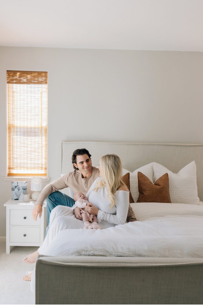 sonoma county in home newborn photo session