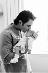 dad and baby photoshoot