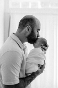 baby with dad in sonoma county