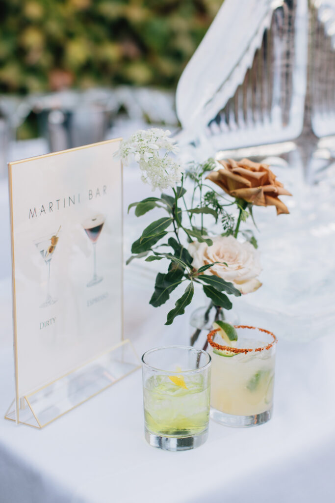 signature drinks sonoma wedding