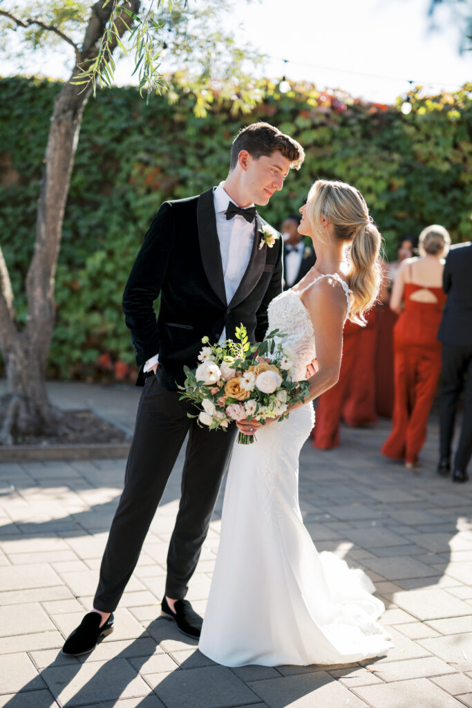 wedding party at viansa winery wedding