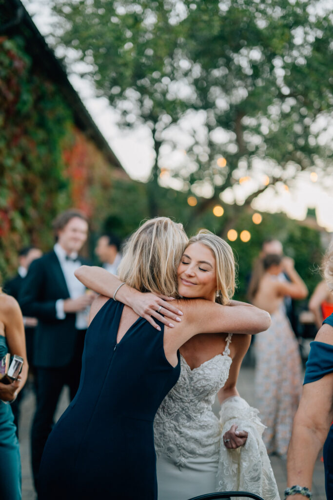 cocktail hour sonoma wedding