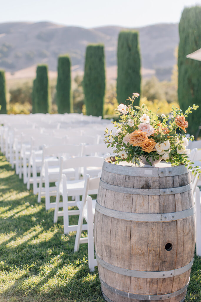 ceremony at viansa winery 